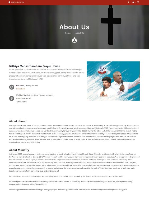 NM Ministries static website design