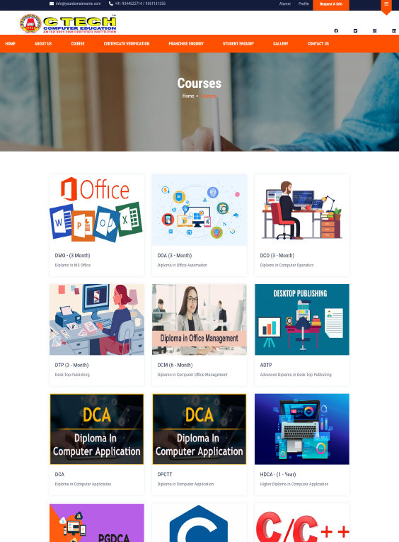 Ctech static website design