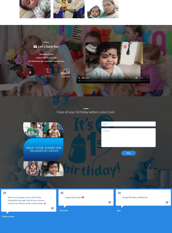 Dhakhshith Arjun static website design