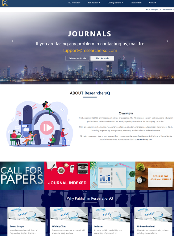 Researchersq static website design
