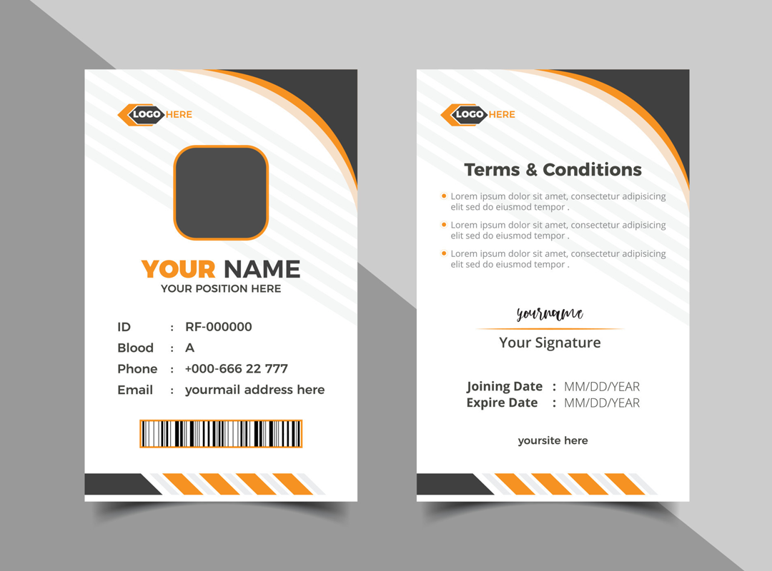 ID card design sample 1