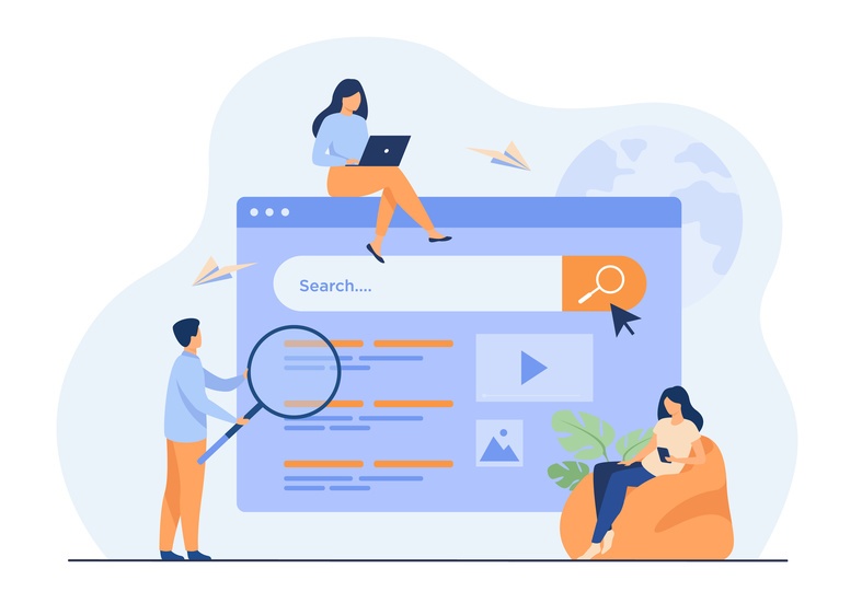 Organic search engine ranking growth chart